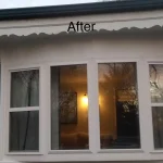 Next Completed Job - Soffit Mounted Bow Window Before & After